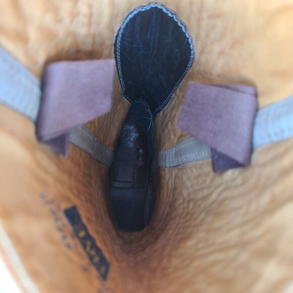 Vintage Mens 13 D Frye Black Label All Leather Square Toe 2563 Campus Boots 70s - Picture 16 of 16